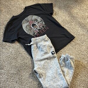 Abercrombie & Fitch Gray Sweatpants with Logo